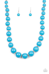 Everyday Eye Candy - Blue Bead Paparazzi Jewelry Necklace paparazzi accessories jewelry Necklaces